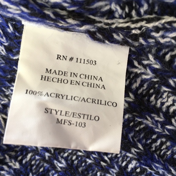 SNAILS AND CINNAMON BLUE KNIT WATERFALL CARDIGAN - Picture 10 of 12
